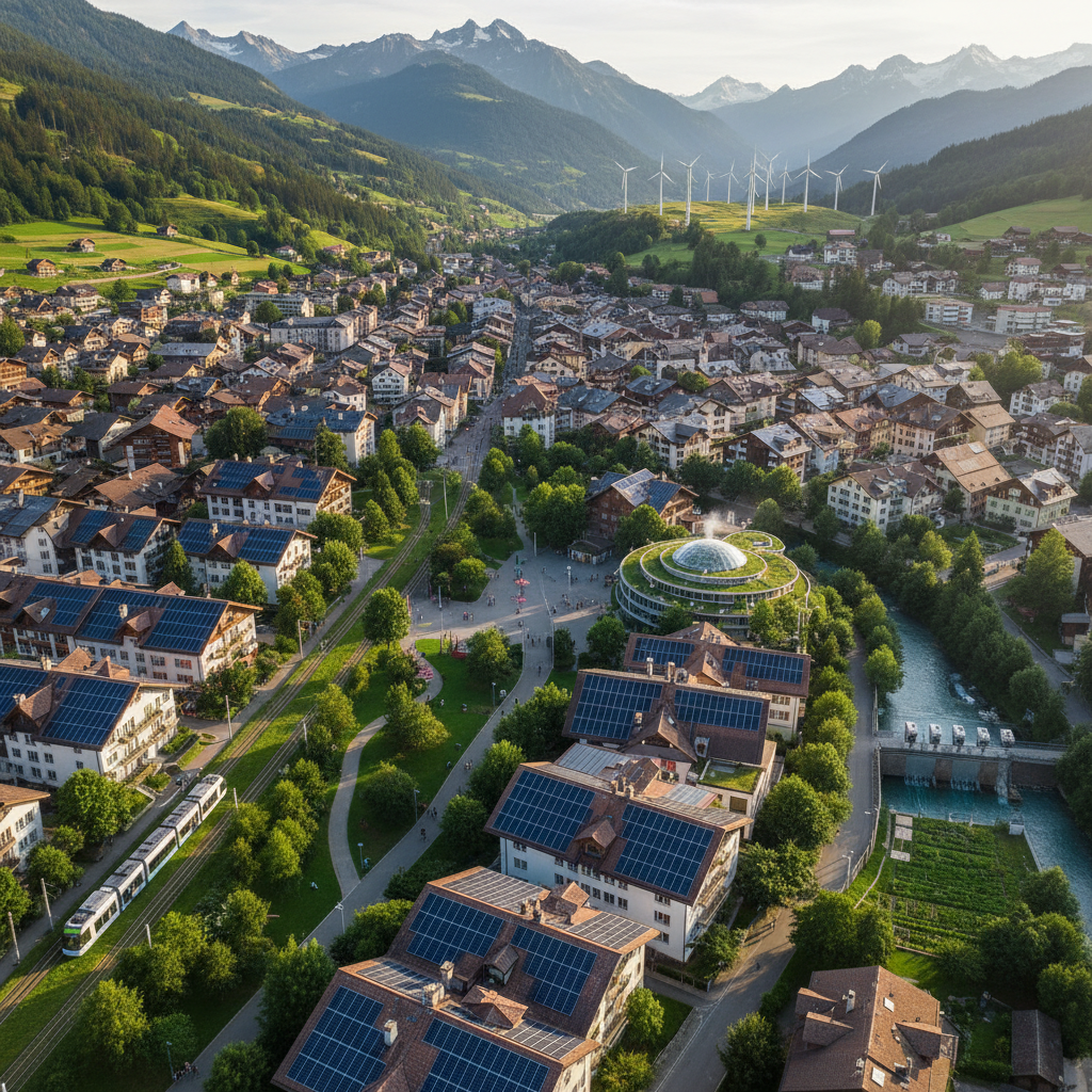Photovoltaik-Module bei Sonnenschein